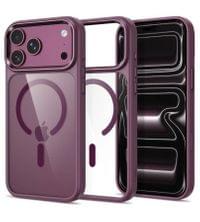 Magsafe Калъф за iPhone 18 Pro/ 17 Pro, Tech-Protect MagMat CC Clear Case, Бордо - 1