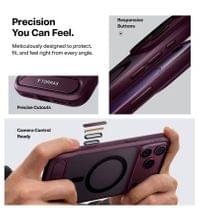 Magsafe Калъф за iPhone 18 Pro Max/ 17 Pro Max, Torras Ostand L1 Guardian Mag Case Burgundy, Бордо - 4 Magsafe Калъф за iPhone 18 Pro Max/ 17 Pro Max, Torras Ostand L1 Guardian Mag Case Burgundy, Бордо - 4