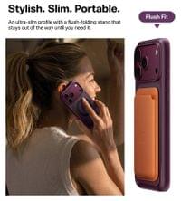 Magsafe Калъф за iPhone 18 Pro Max/ 17 Pro Max, Torras Ostand L1 Guardian Mag Case Burgundy, Бордо - 6 Magsafe Калъф за iPhone 18 Pro Max/ 17 Pro Max, Torras Ostand L1 Guardian Mag Case Burgundy, Бордо - 6