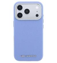 Magsafe калъф за iPhone 18 Pro / iPhone 17 Pro, Karl Lagerfeld Hardcase Grained Leather Elongated Logo, Син - 2 Magsafe калъф за iPhone 18 Pro / iPhone 17 Pro, Karl Lagerfeld Hardcase Grained Leather Elongated Logo, Син - 2