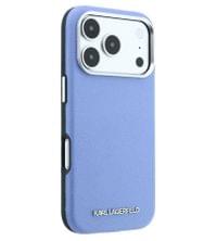 Magsafe калъф за iPhone 18 Pro / iPhone 17 Pro, Karl Lagerfeld Hardcase Grained Leather Elongated Logo, Син - 3 Magsafe калъф за iPhone 18 Pro / iPhone 17 Pro, Karl Lagerfeld Hardcase Grained Leather Elongated Logo, Син - 3