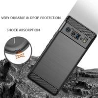Противоударен Калъф за Google Pixel 6 Pro, Tech-Protect Premium Carbon Case, Черен - 4 Противоударен Калъф за Google Pixel 6 Pro, Tech-Protect Premium Carbon Case, Черен - 4
