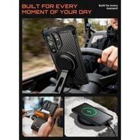 Magsafe Калъф за Samsung S26 Ultra, Supcase UB Grip Mag Aramid Case, Черен - 7