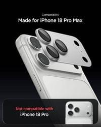 Протектор за Камерата на iPhone 18 Pro Max, Spigen EZ Fit Optik Pro XL Glas.tR, Сребрист - 10 Протектор за Камерата на iPhone 18 Pro Max, Spigen EZ Fit Optik Pro XL Glas.tR, Сребрист - 10