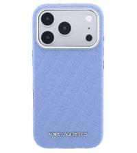 Magsafe Kалъф за iPhone 18 Pro/ 17 Pro, Karl Lagerfeld Grained Leather Metal Logo Case, Син - 2 Magsafe Kалъф за iPhone 18 Pro/ 17 Pro, Karl Lagerfeld Grained Leather Metal Logo Case, Син - 2