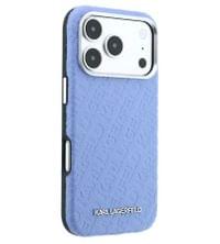 Magsafe Kалъф за iPhone 18 Pro/ 17 Pro, Karl Lagerfeld Grained Leather Metal Logo Case, Син - 3 Magsafe Kалъф за iPhone 18 Pro/ 17 Pro, Karl Lagerfeld Grained Leather Metal Logo Case, Син - 3