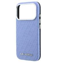 Magsafe Kалъф за iPhone 18 Pro/ 17 Pro, Karl Lagerfeld Grained Leather Metal Logo Case, Син - 5 Magsafe Kалъф за iPhone 18 Pro/ 17 Pro, Karl Lagerfeld Grained Leather Metal Logo Case, Син - 5