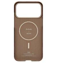 Magsafe Калъф за iPhone 17 Pro, Pitaka Edge Flora in Grid Case Cloud Dusk, Оранжев - 2