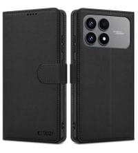 Кожен Калъф с Джобове за Xiaomi Poco F8 Pro, Tech-Protect Wallet Book Case, Черен - 2