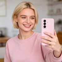 Magsafe Калъф за Samsung S26, Tech-Protect Silicone Case, Розов - 4