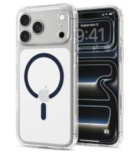 Magsafe Калъф за iPhone 18 Pro/ 17 Pro, Spigen Ultra Hybrid Mag Fit Case Clear/Deep Blue, Прозрачен - 4 Magsafe Калъф за iPhone 18 Pro/ 17 Pro, Spigen Ultra Hybrid Mag Fit Case Clear/Deep Blue, Прозрачен - 4