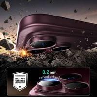 Протектор за Камерата на iPhone 18 Pro Max, ESR Armorite Pro Cam Glass Burgundy, Бордо - 5