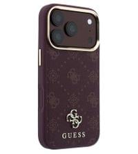 Magsafe Калъф за iPhone 18 Pro/ 17 Pro, Guess Peony 4G Small Logo Case Burgundy, Бордо - 3 Magsafe Калъф за iPhone 18 Pro/ 17 Pro, Guess Peony 4G Small Logo Case Burgundy, Бордо - 3