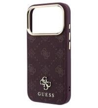 Magsafe Калъф за iPhone 18 Pro/ 17 Pro, Guess Peony 4G Small Logo Case Burgundy, Бордо - 5 Magsafe Калъф за iPhone 18 Pro/ 17 Pro, Guess Peony 4G Small Logo Case Burgundy, Бордо - 5