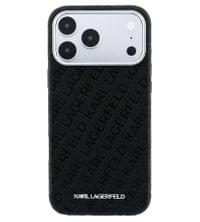 Magsafe Kалъф за iPhone 18 Pro/ 17 Pro, Karl Lagerfeld Grained Leather Metal Logo Case, Черен - 2 Magsafe Kалъф за iPhone 18 Pro/ 17 Pro, Karl Lagerfeld Grained Leather Metal Logo Case, Черен - 2