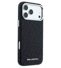 Magsafe Kалъф за iPhone 18 Pro/ 17 Pro, Karl Lagerfeld Grained Leather Metal Logo Case, Черен - 3 Magsafe Kалъф за iPhone 18 Pro/ 17 Pro, Karl Lagerfeld Grained Leather Metal Logo Case, Черен - 3