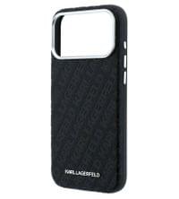 Magsafe Kалъф за iPhone 18 Pro/ 17 Pro, Karl Lagerfeld Grained Leather Metal Logo Case, Черен - 5 Magsafe Kалъф за iPhone 18 Pro/ 17 Pro, Karl Lagerfeld Grained Leather Metal Logo Case, Черен - 5