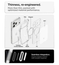 Magsafe Калъф за iPhone 18 Pro/ 17 Pro, Spigen Ultra Hybrid T Mag Fit Case, Бял - 8 Magsafe Калъф за iPhone 18 Pro/ 17 Pro, Spigen Ultra Hybrid T Mag Fit Case, Бял - 8