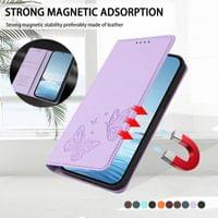 Кожен Kалъф с Джобове за Xiaomi 17T, GKK RFID Wallet Book Case, Лилав - 2