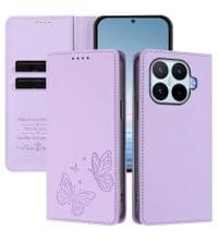 Кожен Kалъф с Джобове за Xiaomi 17T, GKK RFID Wallet Book Case, Лилав - 4