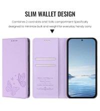 Кожен Kалъф с Джобове за Xiaomi 17T, GKK RFID Wallet Book Case, Лилав - 10