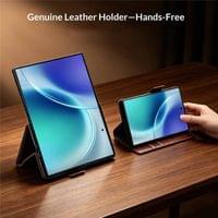 Кожен Калъф за Samsung Z Fold 8, Qialino Leather Book Case, Черен - 6