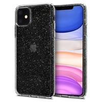 Противоударен Блестящ Калъф за iPhone 11, Spigen Liquid Crystal Glitter Quartz Case, Прозрачен - 2