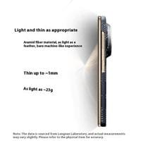 Magsafe Карбонов Калъф за Honor Magic V5, Aramid Fiber Case, Черен - 4