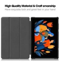 Калъф за Lenovo Idea Tab Plus 12.1 TB-361, Tri-Fold Leather Case, Черен - 2 Калъф за Lenovo Idea Tab Plus 12.1 TB-361, Tri-Fold Leather Case, Черен - 2