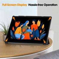 Калъф за Lenovo Idea Tab Plus 12.1 TB-361, Tri-Fold Leather Case, Черен - 5 Калъф за Lenovo Idea Tab Plus 12.1 TB-361, Tri-Fold Leather Case, Черен - 5