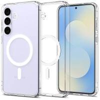 Magsafe Калъф за Samsung S25 FE, Spigen Ultra Hybrid Case, Бял - 5