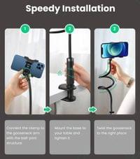 Подвижна Стойка за телефон, Ugreen Stand LP113, Черен - 10