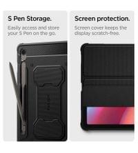 Противоударен Калъф за Samsung Tab S10 FE 10.9", Spigen Rugged Armor Pro Case, Черен - 9 Противоударен Калъф за Samsung Tab S10 FE 10.9", Spigen Rugged Armor Pro Case, Черен - 9