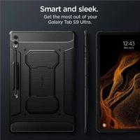Противоударен Калъф за Samsung Tab S10 Ultra/ S9 Ultra 14.6&amp;quot;, Spigen Rugged Armor Pro Case, Черен - 10