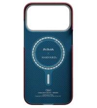 Magsafe Калъф за iPhone 17 Pro Max, Pitaka Edge Harvard Case Crimson, Червен - 2 Magsafe Калъф за iPhone 17 Pro Max, Pitaka Edge Harvard Case Crimson, Червен - 2