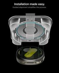 Стъклен Протектор за Samsung Watch 8 44mm, Spigen EZ Fit Glass 2бр., Прозрачен - 6