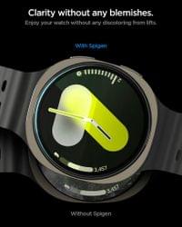 Стъклен Протектор за Samsung Watch 8 44mm, Spigen EZ Fit Glass 2бр., Прозрачен - 7