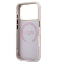 Magsafe Калъф за iPhone 18 Pro/ 17 Pro, Guess Leather Stripe Peony 4G Mag Case, Розов - 5 Magsafe Калъф за iPhone 18 Pro/ 17 Pro, Guess Leather Stripe Peony 4G Mag Case, Розов - 5