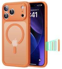 Magsafe Калъф за iPhone 17 Pro Max, ESR Classic Hybrid Frosted Magnetic Case, Оранжев - 2