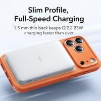 Magsafe Калъф за iPhone 17 Pro Max, ESR Classic Hybrid Frosted Magnetic Case, Оранжев - 3