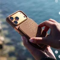 Magsafe Външна Батерия, Pitaka Aramid Magnetic 5000mAh Qi2 Golden, Златист - 5