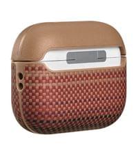 Magsafe Калъф за Apple AirPods Pro 3, Pitaka Aramid Fiber Magnetic Sunset Case, Кафяв - 2 Magsafe Калъф за Apple AirPods Pro 3, Pitaka Aramid Fiber Magnetic Sunset Case, Кафяв - 2