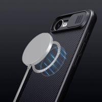 Magsafe Калъф с Плъзгач за Камера за iPhone 17e/ 16e, Nillkin CamShield Pro Mag Case, Черен - 5