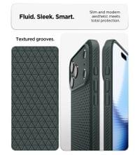 Противоударен Калъф за iPhone 18 Pro Max/ 17 Pro Max, Spigen Liquid Air Case, Зелен - 5 Противоударен Калъф за iPhone 18 Pro Max/ 17 Pro Max, Spigen Liquid Air Case, Зелен - 5