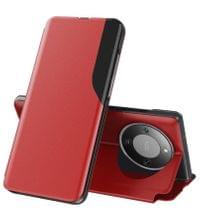 Активен Калъф за Honor Magic 8 Lite, View Window Leather Case, Червен - 1