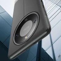 Активен Калъф за Honor Magic 8 Lite, View Window Leather Case, Червен - 5