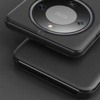 Активен Калъф за Honor Magic 8 Lite, View Window Leather Case, Червен - 6