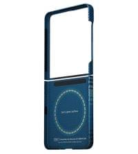 Magsafe Калъф за Samsung Z Flip 8, Pitaka Edge Case Moonrise, Син - 3