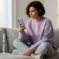 Magsafe Калъф за Samsung S26, Crong Hybrid Matte Magnetic Case, Лилав - 2