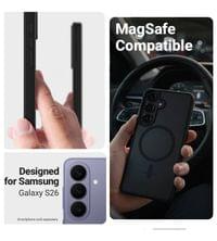 Magsafe Калъф за Samsung S26, Crong Hybrid Matte Magnetic Case, Лилав - 2